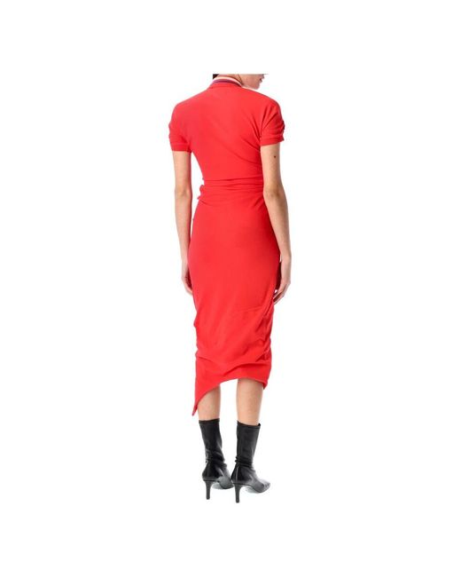 Midi Dresses di Vivienne Westwood in Red