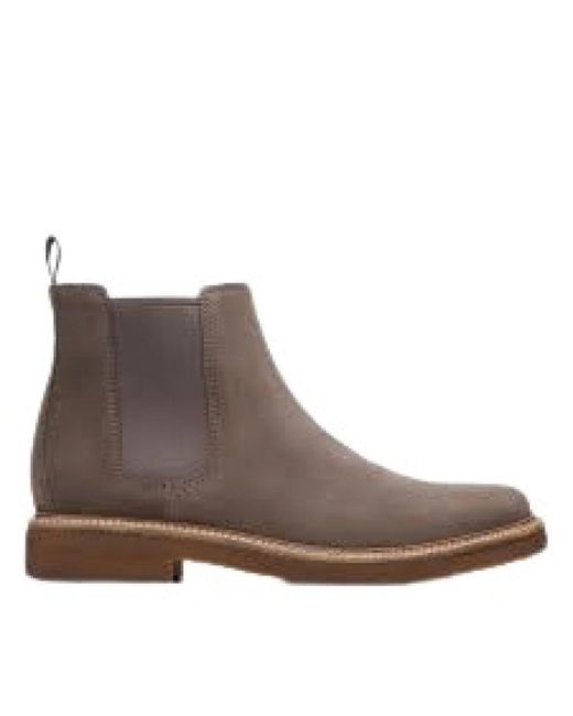 Clarks Brown Chelsea Boots for men