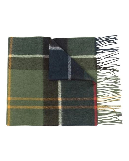 Barbour Green Winter Scarves for men