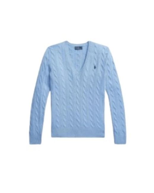 Polo Ralph Lauren Blue V-Neck Knitwear
