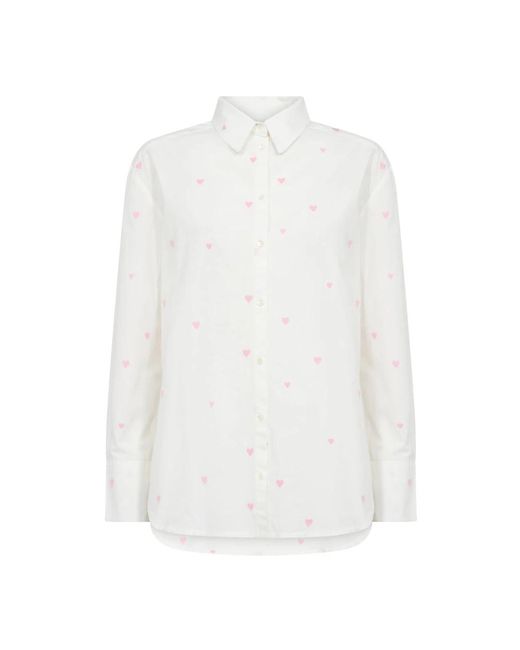 Saint Tropez Overhemden ,Wit ,Dianne Sz Shirt in het White