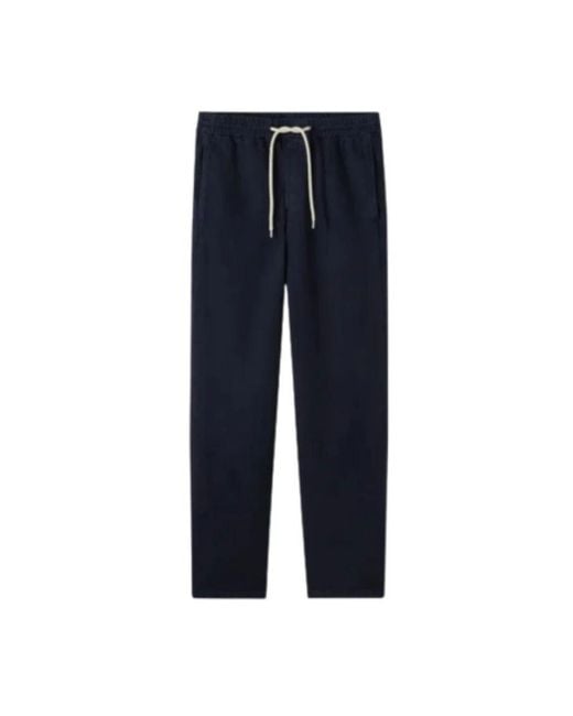 A.P.C. Blue Straight Trousers for men