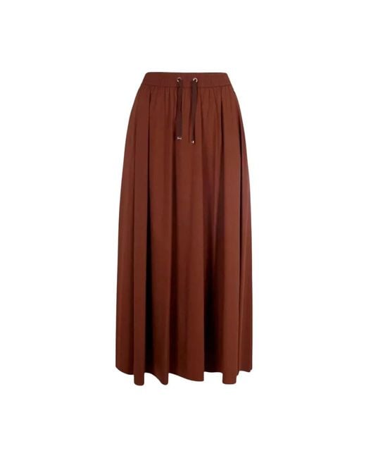 Herno Brown Midi Skirts