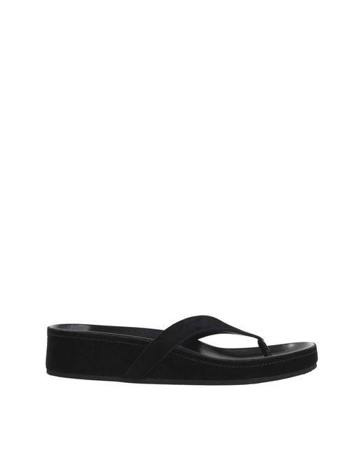 Phoebe Philo Black Round Flip Flop