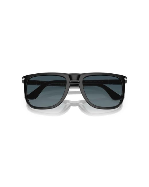 Persol Quadratische piloten-sonnenbrille mit blauem verlaufsglas in Blue für Herren