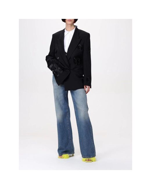 Wide Jeans di MSGM in Blue