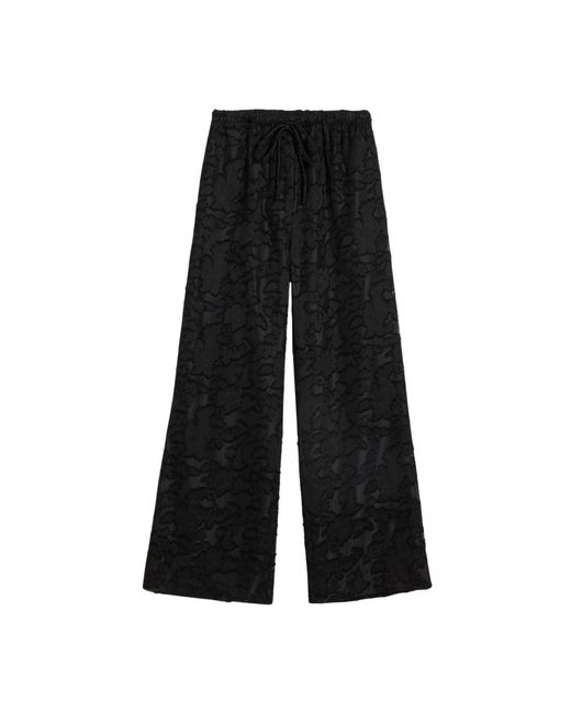 Holzweiler Wide Trousers in het Black