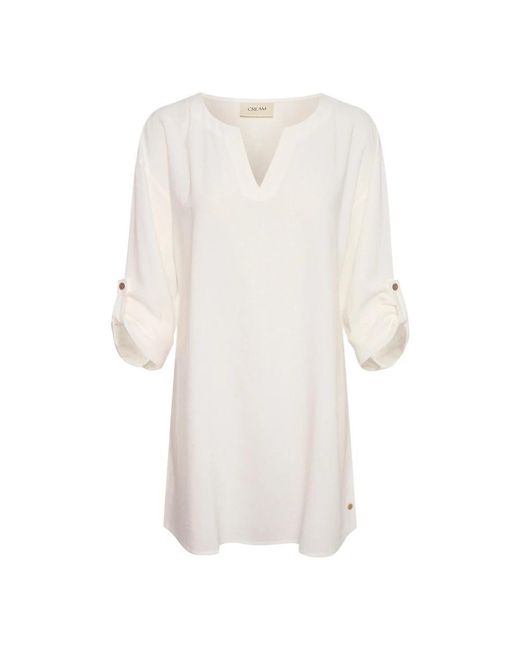 Tunics Cream de color White