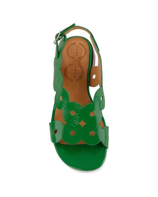 Flat Sandals Chie Mihara en coloris Green