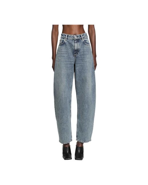 Alaïa Blue Wide Jeans