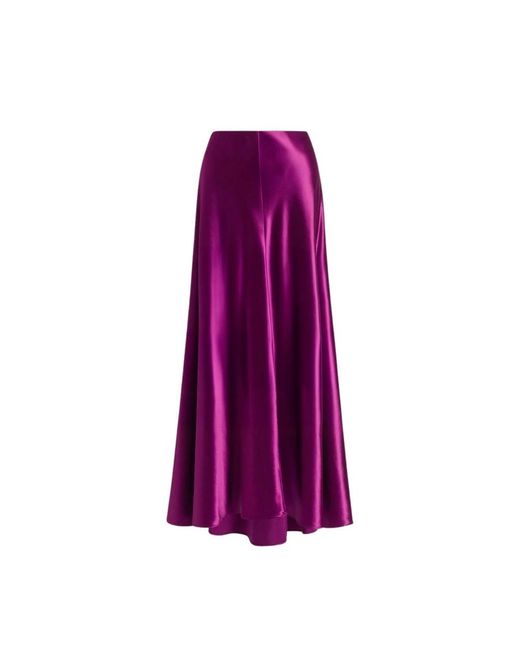 Alberta Ferretti Purple Maxi Skirts