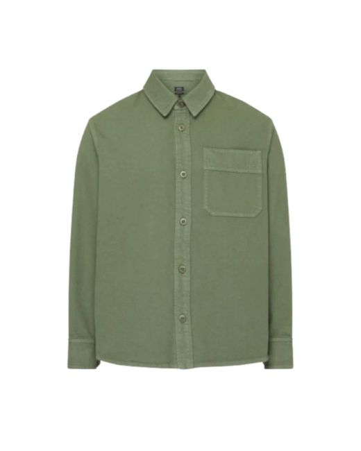 A.P.C. Bestickte basile hemd - khaki in Green für Herren