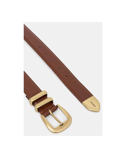 Guess Echtlederen Riem in het Brown