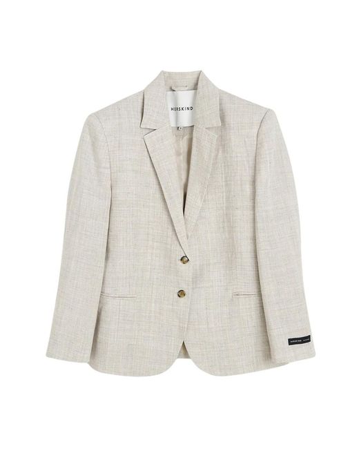 Birgitte Herskind Jassen ,Leer Matteo Blazer in het Gray