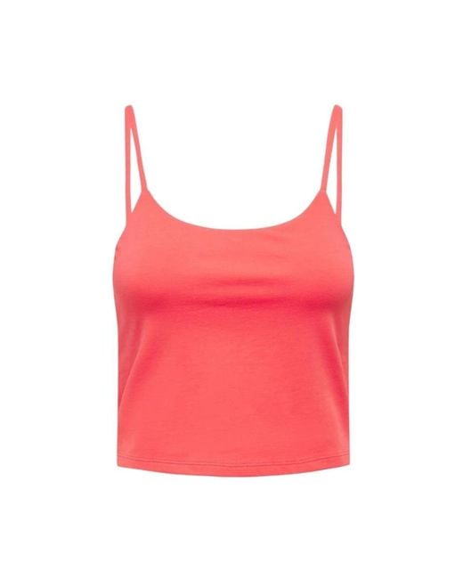 ONLY Pink Sleeveless Tops