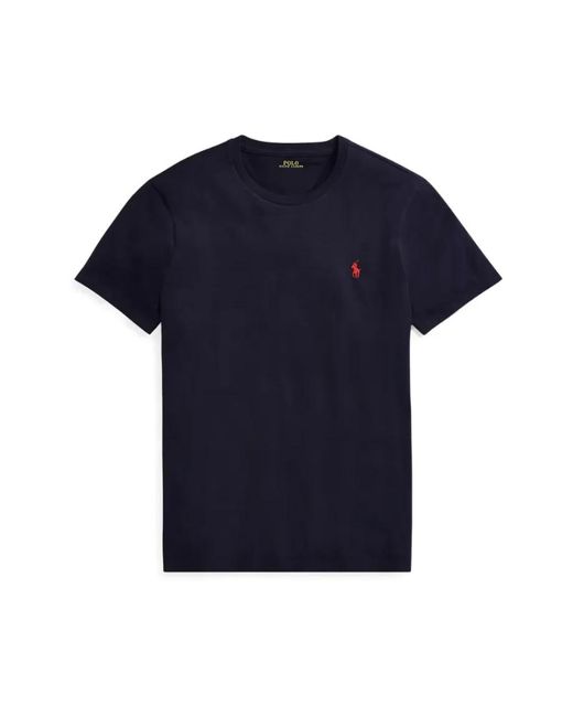 Ralph Lauren Custom Slim Fit T-Shirt in het Blue voor heren