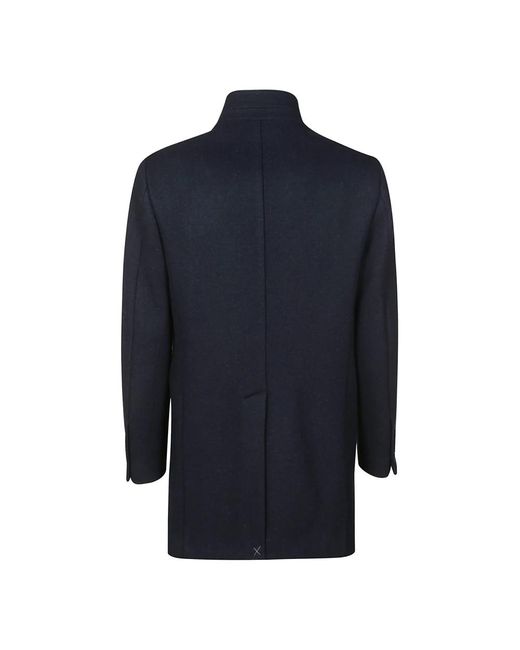 Fay Blue Single-Breasted Coats for men