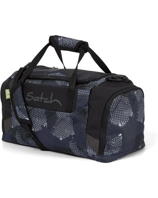 Satch Sportliche Gym Duffle Tasche Infre Grau in Black für Herren