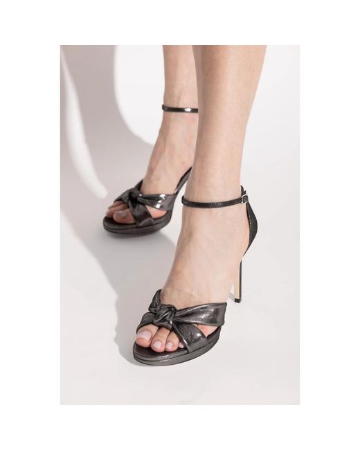 Jimmy Choo High Heel Sandals in het Metallic