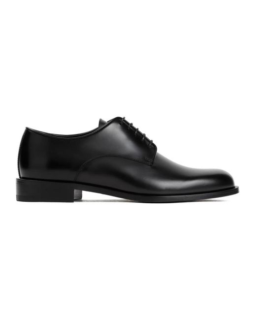 Giorgio Armani Schwarze schnürschuhe delzehen in Black für Herren