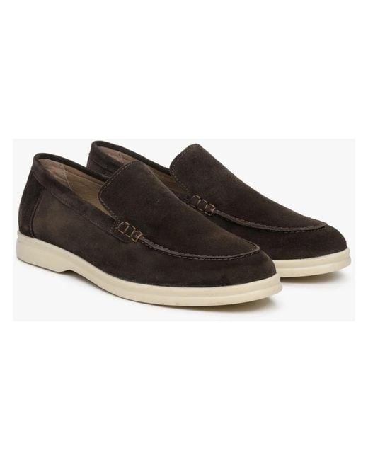 ESTRO Black Loafers