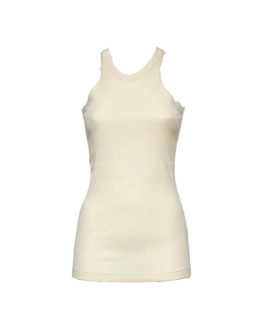 Sportmax Natural Sleeveless Tops