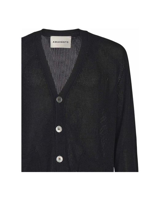 Cardigans Amaranto pour homme en coloris Black