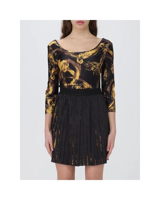 Versace Jeans Couture Barok Print Mini Rok Set in het Black