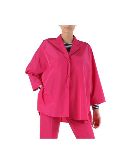 Pennyblack Pink Oversize taffeta shirt