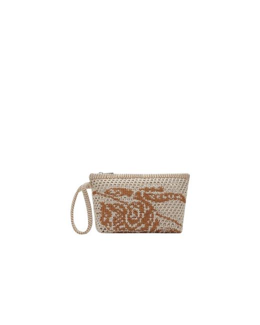 Clutches di Burberry in Natural