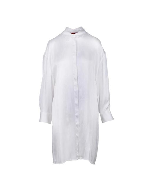 Camicia seta elastan di Wild Cashmere in White