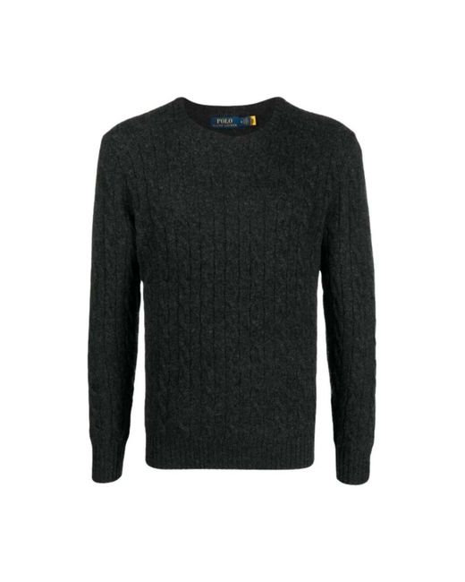 Ralph Lauren Black Round-Neck Knitwear for men