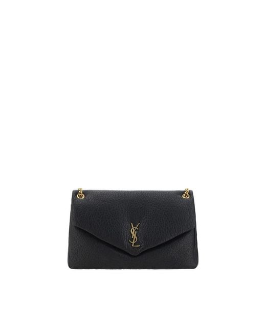 Saint Laurent Black Calypso Schultertasche