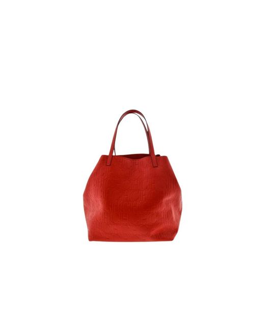 Carolina Herrera Red Tote Bags