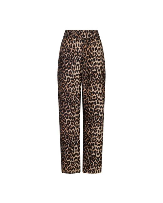 Neo Noir Brown Straight Trousers