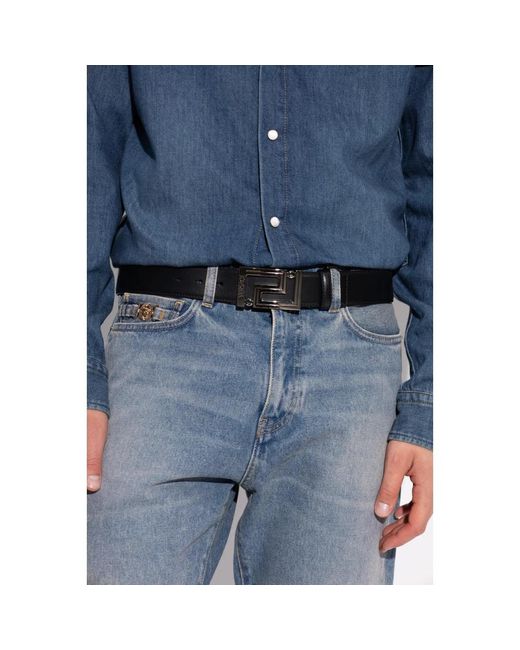 Belts Versace de hombre de color Black