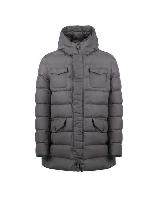 Herno Gray Down Coats for men