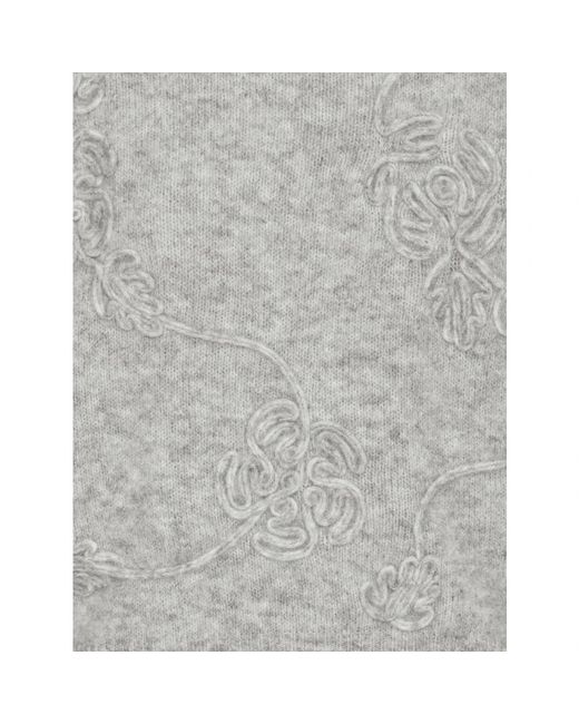 ROTATE BIRGER CHRISTENSEN Gray Round-Neck Knitwear