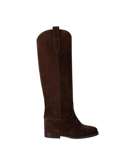 Via Roma 15 Brown Cowboy Boots