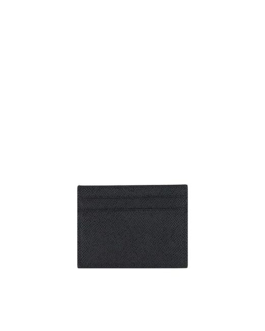 Dolce & Gabbana Black Calf Leather Bos Taurus Wallet
