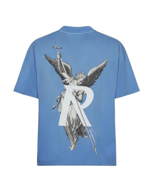 Represent Tops ,Blauw ,Katoen Archangel T-Shirt in het Blue voor heren