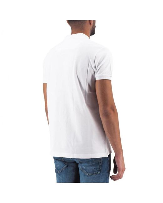 DIESEL Baumwolle weiß polo shirt logo kontrast in White für Herren
