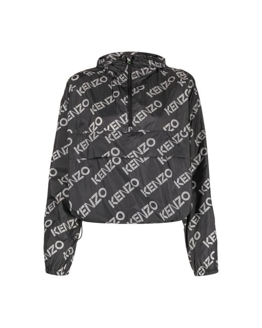 KENZO Black Logo-print Jacket