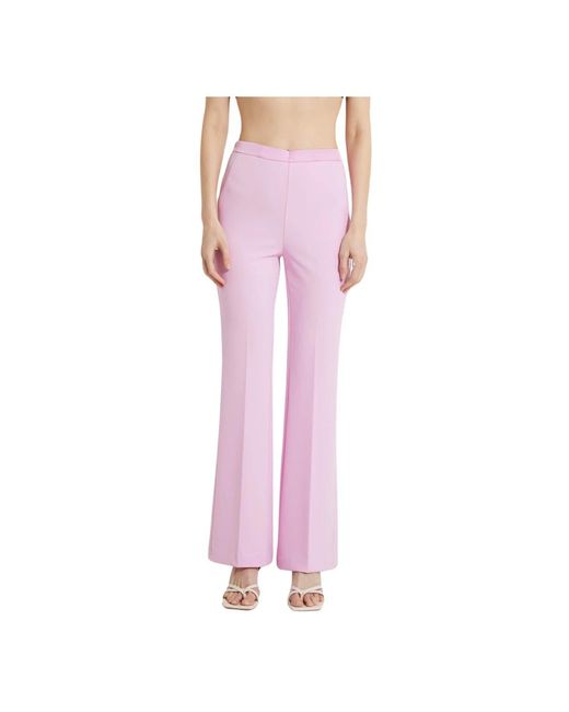 Pantaloni gamba larga vita alta di ViCOLO in Pink