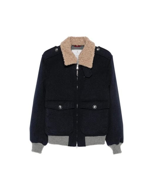 Brunello Cucinelli Bomberjack in het Black voor heren