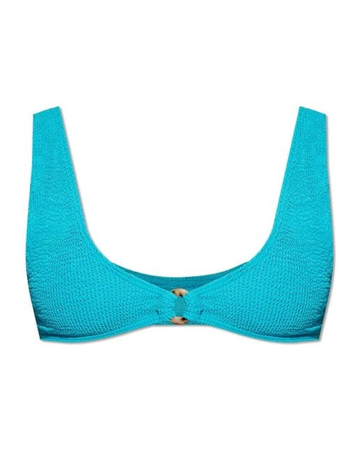 Bondeye Badmode ,Blauw ,Nylon Ring Scout Crop in het Blue