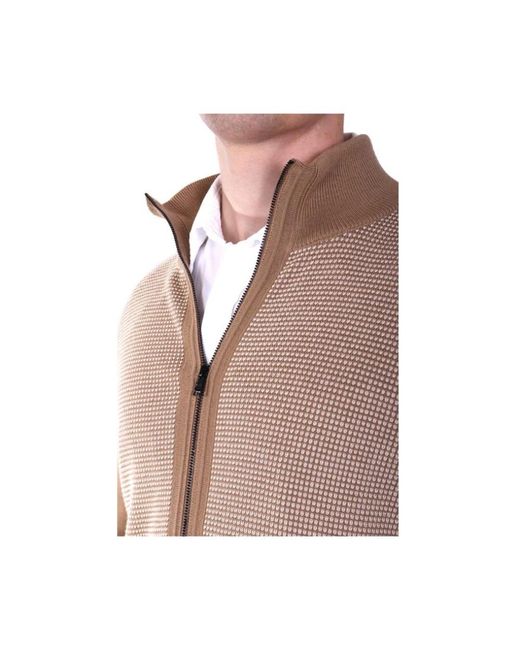 HUGO Truien & Vesten ,Katoen H-Daveto Cardigan in het Natural voor heren