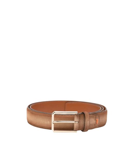 Santoni Brown Belts for men