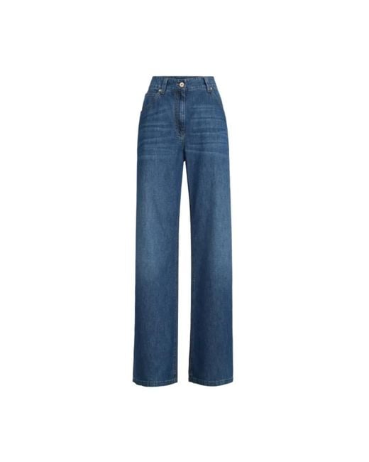 Brunello Cucinelli Blue Wide Jeans