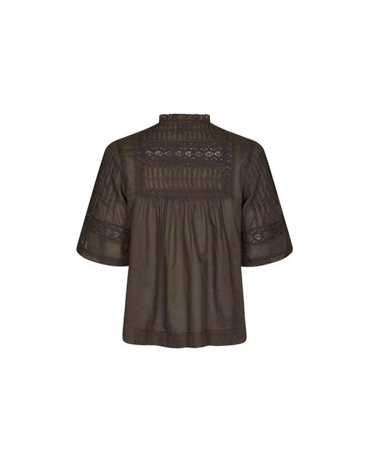 Neo Noir Brown Blouses